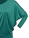 LL WT826 Women's Casual Flowy Draped Long Sleeve Batwing Dolman Top – Soft & Comfortable Loose Fit Pullover XXL Jade