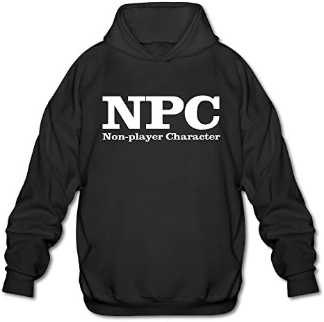 Funny Be An NPC Athletic Men's Dri-Power Pullover Hoodie Cotton Hooded Sweatshirt Sportswear