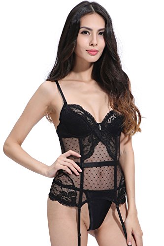 Topmelon-Women-Sexy-Lace-Bustier-Corset-Lingerie-Girdle-Set-with-Garter-Belt