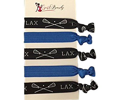 Infinity Collection Lacrosse Hair Accessories, Lacrosse Hair Ties, No Crease Lacrosse Hair Elastics Set