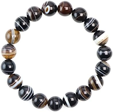 Jan&DeeNatural Semi-Precious Gemstone Crystal Bracelet 10mm