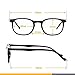 Akamai Blue Light Blocking Glasses - Mens & Womens Computer Screen Bluelight Protection - Anti UV Glare - Buxton Model (+0.0, Black)