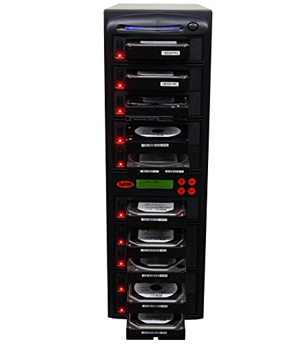 Systor System 1:9 SATA 2.5" & 3.5" Dual Port/Hot Swap Hard Disk Drive / Solid State Drive (HDD/SSD) Clone Duplicator/Sanitizer (90MB/s) 3.5 inches SYS109HS-DP