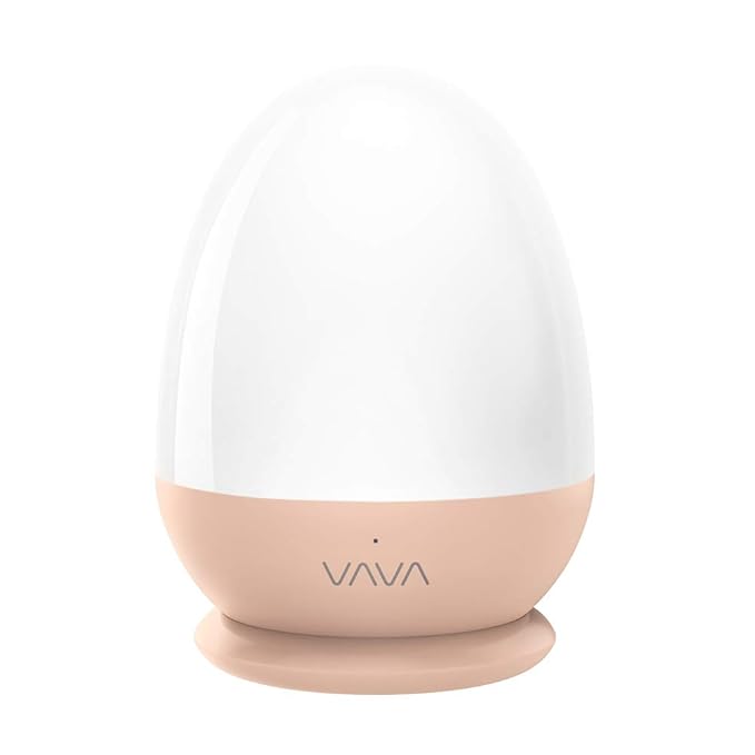 VAVA Nachtlicht Kind Nachttischlampe Kinder Baby LED Augenfreundlich mit separater Ladestation, USB Steckdose, Batterie 200 S