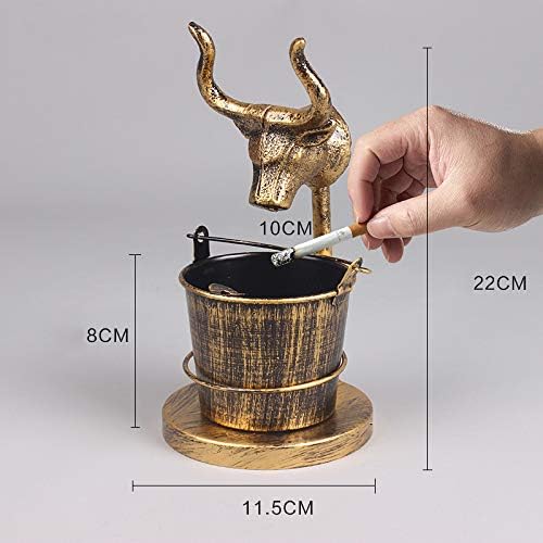 RZJF Ashtray Creative Home Decoration Crafts Gold G.