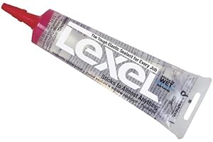 Sashco 13013-2 13013 5oz Sealants Clear Lexel Adhesive Caulk, 5-Ounce