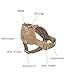yisibo Tactical Dog Harness Military Working Dog Vest No-Pull Adjustable K9 Service Dog Training Vest with Handle,Coyote Brown,L