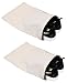 Earthwise Shoe Storage Bags 100% Cotton with Drawstring For Men and Women in Natural Made in the USA 17 inches X 12 inches. Machine Washable (2 Pack)