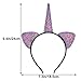Beinou Unicorn Headband 8 Pcs Glitter Ear Headband for Girls and Women Sparkly Glitter Hair Metal Hoop Shiny Hairbands Hair Accessories for Daily Wearing and Party Decoration