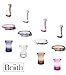 Briiith Ocean Bath Collection, Bathroom Tumbler Cup (Clear)