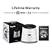 Air Fryer, Bagotte 1500W Electric Hot AirFryer Oven Oilless Cooker, LED Digital Touchscreen, Multiple Cooking Presets, Auto Off and Memory Function, Nonstick Basket, Recipes cookbook, 3.7 QT White