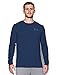 Under Armour Men's Vertical Wordmark Long Sleeve T-Shirt, Midnight Navy/Graphite, X-Large