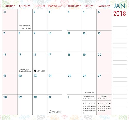 Floral Pattern 2018 Checkbook/2 Year Pocket Planner Calendar (CC0289)