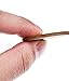 Bememo 100 Pieces 1.5 Inch Wooden Round Tag with Hole and 50 Pieces Stainless Steel S Shaped Hooks for Family Board Chore DIY