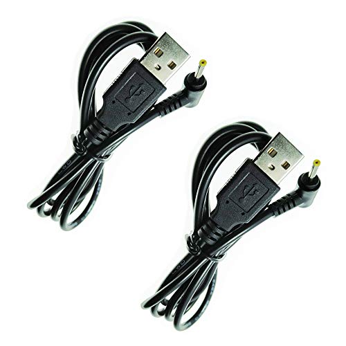 DZYDZR 2 Stücke USB A 2,5/0,7mm DC-Hohlstecker 5V 2A Netzkabel(1 m)