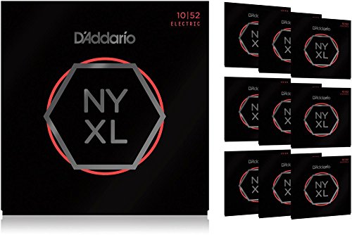 D'Addario NYXL1052 Light Top/Heavy Bottom 10-Pack Electric Guitar Strings