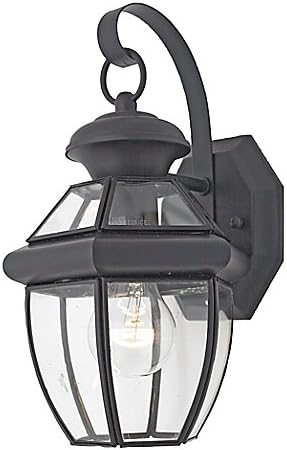 Quoizel Newbury Small Wall Lantern in Mystic Black