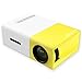 Deeplee A1 LED LCD Mini Portable LED Projector with  USB/SD/AV/HDMI Input - International Version White/yellow