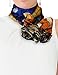 Dahlia Women's 100% Luxury Long Silk Scarf - Van Gogh Cafe Terrace at Night