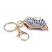 Yosoo High-heeled Shoe Keychain, Creative Fashion Refinement Hollow Shoes Keyring, Keyfob Crystal Rhinestone Decoration Chain