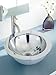 DECOLAV 1228-B Simin Stainless Steel Round Above-Counter Vessel Sink with Overflow, Brushed