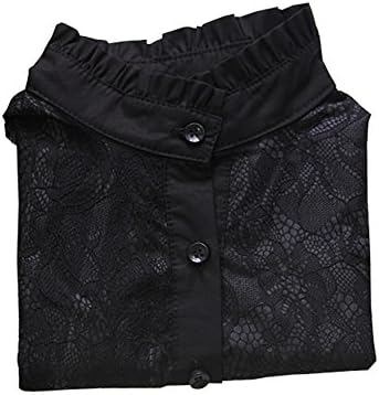 つけ襟 レース 白 黒 レディース おしゃれ インナー襟 付け襟 フリル 立て襟 スタンドカラー つけえり シャツ お求めやすく価格改定 偽襟 ブラウス つけ衿 重ね着 フェイク襟 付け衿 エレガント 衿