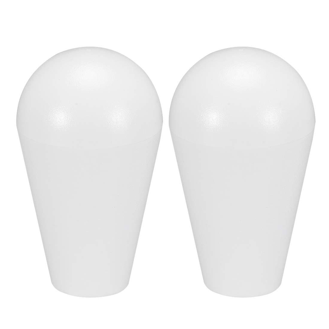 sourcing map Ellipse Oval Joystick Head Rocker Ball Top Handle Arcade Game DIY Parts Replacement White 2Pcs