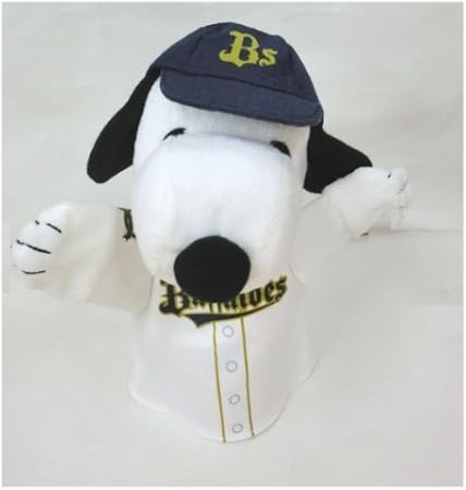 Amazon Snoopy スヌーピー プロ野球コラボぬいぐるみ オリックスバファローズ ハンドパペット 14 ぬいぐるみ おもちゃ