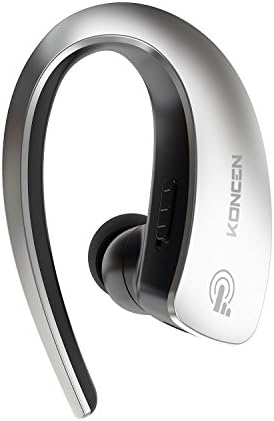 Koncen Bluetooth Headset Touch-Sensitive Control Hands Free Universal Wireless Bluetooth Stereo Sport Music in-Ear Bluetooth Headphone Noise Cancelling Earphone with Mic for Smart Phones - Sliver