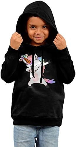 Kids Unisex Unicorns Dabbing Cotton Hooded Hoodie Sweatshirt 2 Toddler
