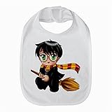 Harry Potter Cute Little Character Bib Cotton Velcro Fastener Closure