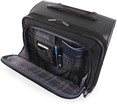 Perry Ellis 8-Wheel Spinner Mobile Office, Black, One Size 6 Perry Ellis 8-Wheel Spinner Mobile Office, Black, One Size
