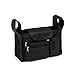 Stroller Organizer Caddy Bag – Large Storage Pockets for iPhones, Wallets, Bottles, Diapers, Wipes - Black, Delta Children