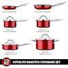 HITECLIFE-Nonstick-Pots-and-Pans-Set-Cookware-Sets-10pcs-Chemical-Free-Induction-Cooking-Set-with-Lids-Space-Saving-Aluminium-Pan-Set-Kitchenware-with-Saucepan-Frying-Pan-Stockpot-Red HITECLIFE Nonstick Pots and Pans Set, Cookware Sets 10pcs, Chemical-Free Induction Cooking Set with Lids, Space Saving Aluminium Pan Set, Kitchenware with Saucepan, Frying Pan, Stockpot, Red