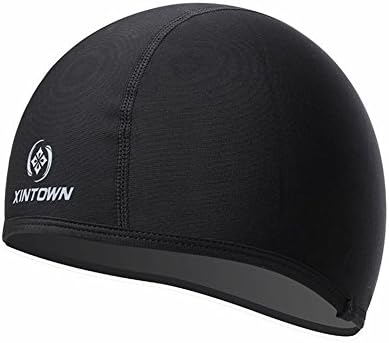 DeepCamp Black Skull Cap / Helmet Liner / Cycling Running Cap - Thermal Fleece Beanie Keep Warmer and Comfortable (Black) (Black)