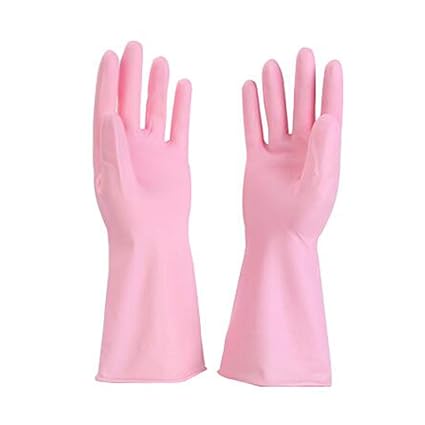 GLL Haushalt Handschuhe Küche Hause Saubere Dicke Handschuhe Wasserdichte Haltbare Gummiwäsche Kleidung Hausarbeit (Farbe : C