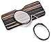 Pince Nez Style Clamp Nose Resting Pinching Reading Glasses ith No Temple Arms Readers for Men and Women FJB02 (Gray Brown, 2.5)