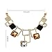 eforpretty [Elegant] Geometric Chunky Necklace & Earrings Set (Crystal, Rhinestone and Acrylic)