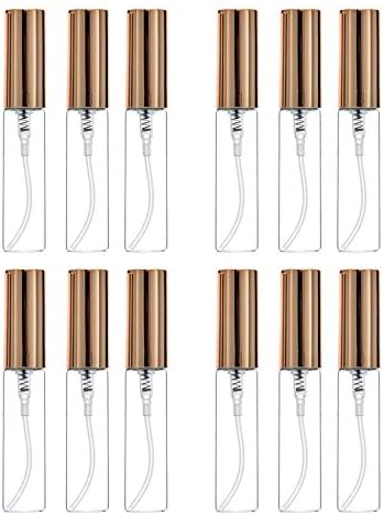 Senmubery 12個 5ml詰め替えミニ香水スプレーボトル スプレー噴霧器 ポータブルコンテナ香水瓶