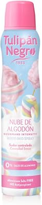 Tulipán Negro Desodorante Mujer Spray Nube de Algodón, Sin Aluminio, 200 ml