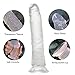 G Spot Realistic Jelly Dildo with Strong Suction Cup Flexible Penis Harness Compatible Anal Adult Sex Toys for Women Clear