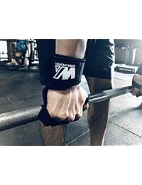 Widerlife Guantes de fitness transpirables, guantes de entrenamiento de peso de silicona antideslizante, apoyo para entrenamiento de cruz, ciclismo, gimnasio, culturismo, con protección de muñeca integrada, lavable, para hombres y mujeres