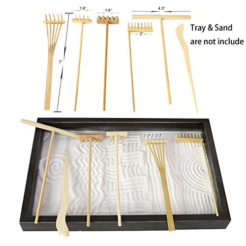 Mini Zen Garden Rake Tool Tabletop Meditation Rock Sand Garden Kits