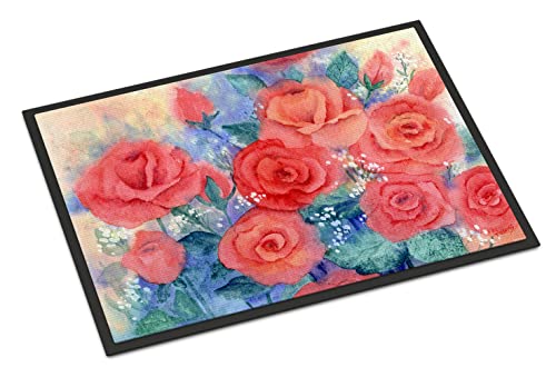 Caroline's Treasures IBD0251JMAT Roses Doormat 24x36 Front Door Mat Indoor Outd…