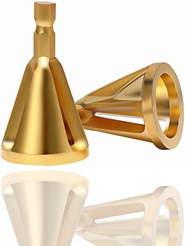 Lot De 4 Fraises à Chanfreiner Revêtues Titane - Pour Métal, Bois, PVC - Diamètres 6, 8, 10, 12 Mm