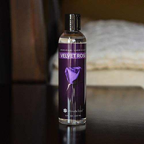 3 Bottles of Personal Lubricant Water Based Lube - for Men & Women - Great for Sensitive Skin, Comfortably Moisturizes & Lubricates - Smooth as Silk & Stimulating Sex Lubes - 8 oz by Intimate Rose