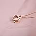 Heart Locket Necklace,Haluoo Creative Love Heart Expanding Expanding Photo Pendant Necklace Long Sweater Chain Necklace That Holds 4 Pictures Gifts for Women Girls Jewelry (Heart Pendant, Rose Gold)thumb 4
