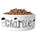 Personalized Dog Bowl w/ Name, Ceramic Bowl for Dogs and Cats, 2 Sized for Small and Large Dogs – Pet Dish for Dry or Wet Food and Water, Pet Owner Gifts, Custom Pet Food Bowl | Clouds, 6 inchesthumb 3