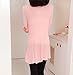 Shawhuaa Womens Knitted Slim Fit Open Front Cardigan Sweater Shawl Pink