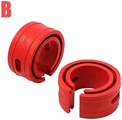 2PC Red Color Car Shock Absorber Spring Bumper Power Auto Buffers A/B/C/D/E/Type Springs Bumpers Cushion Universal For Most Vehicles